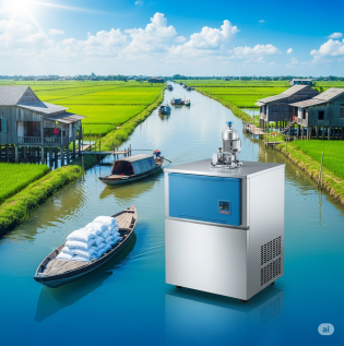 Máy Làm Đá Hậu Giang | Giao Lắp Tận Nơi – Đá Sạch – Bảo Hành 24 Tháng
